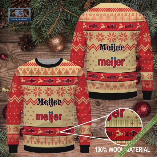 Meijer Inc. Logo Ugly Christmas Sweater