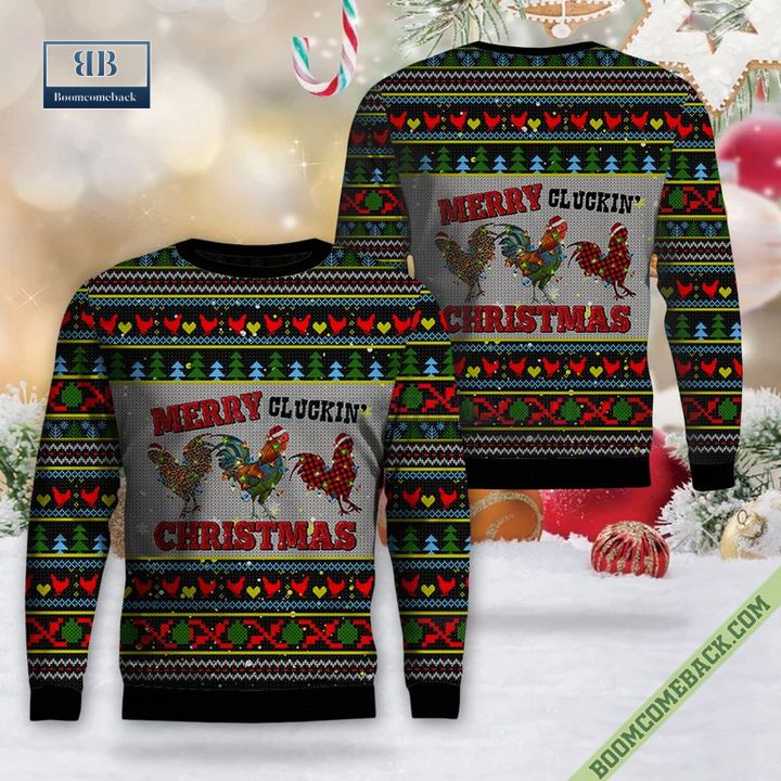 Merry Cluckin' Christmas Ugly Sweater