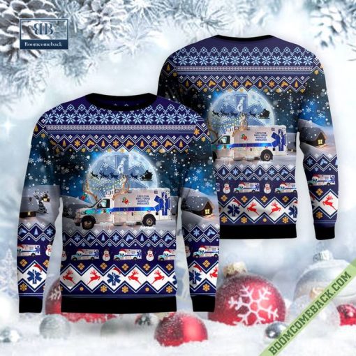 Michigan, Castleton Maple Grove Nasvhille Area EMS Ugly Christmas Sweater