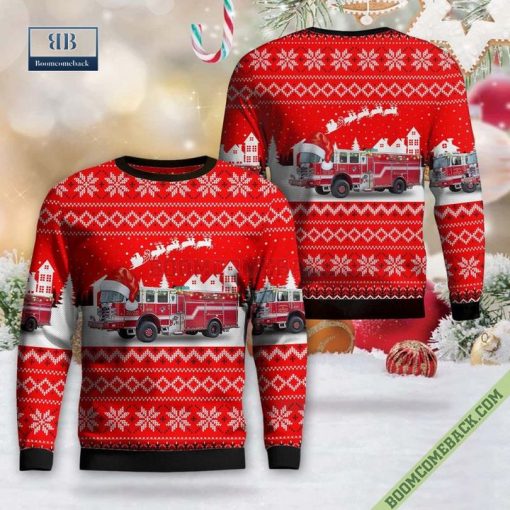 Michigan, Ishpeming Township Fire Department Ugly Christmas Sweater