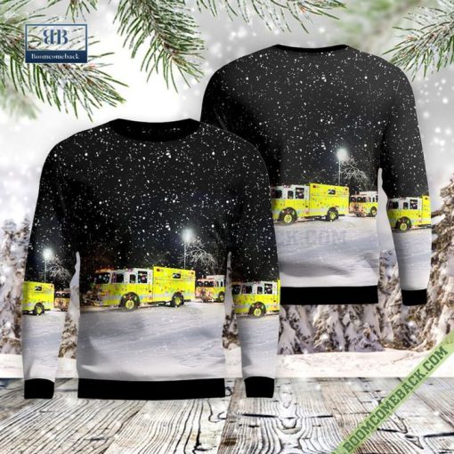 Michigan, Monroe Township Fire-Rescue Department Ugly Christmas Sweater