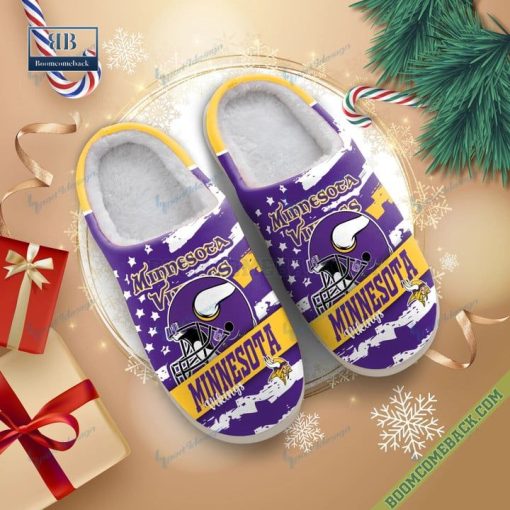 Minnesota Vikings Christmas Indoor Slippers