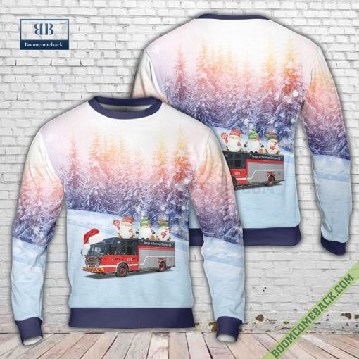Montreal Fire Department Ugly Christmas Sweater