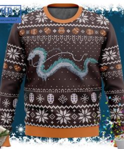 My Neighbor Totoro Dragon Brown Ugly Christmas Sweater