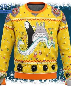 My Neighbor Totoro No-Face Dragon Ugly Christmas Sweater