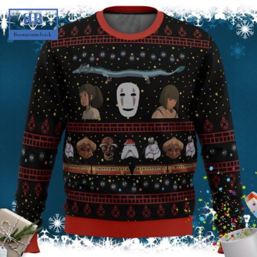 My Neighbor Totoro No-Face Spirited Away Ugly Christmas Sweater