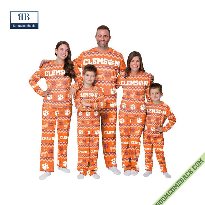 NCAA Clemson Tigers Family Pajamas Set