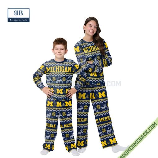 NCAA Michigan Wolverines Family Pajamas Set