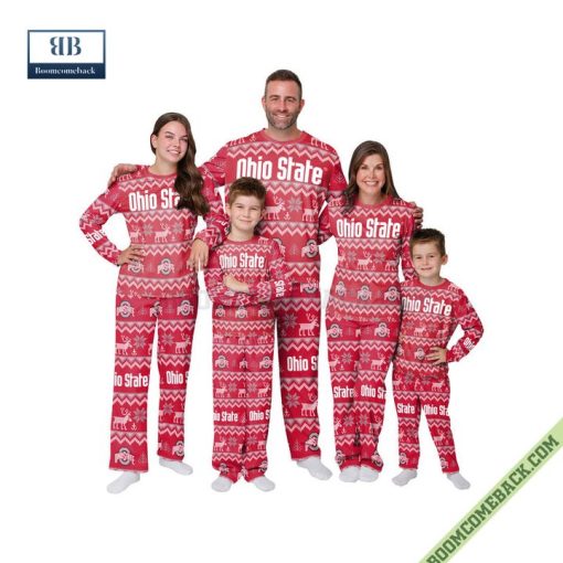 NCAA Ohio State Buckeyes Family Pajamas Set
