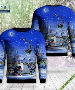 New Hampshire, Jaffrey-Rindge Memorial Ambulance Ugly Christmas Sweater