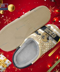 New Orleans Saints Christmas Indoor Slippers