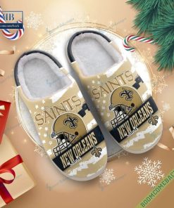 new orleans saints christmas indoor slippers 5 8P0TU