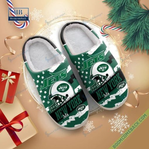 New York Jets Christmas Indoor Slippers