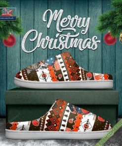 nfl cleveland browns christmas indoor slip on slippers 5 rAWAd