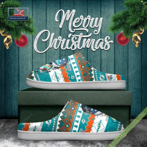 NFL Miami Dolphins Christmas Indoor Slip On Slippers
