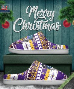 nfl minnesota vikings christmas indoor slip on slippers 5 7Ik4R