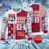 Olympique Lyonnais Santa Hat Ugly Christmas Sweater