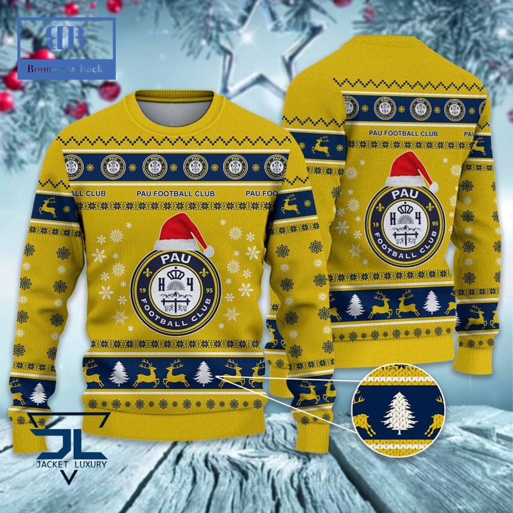 Pau FC Santa Hat Ugly Christmas Sweater