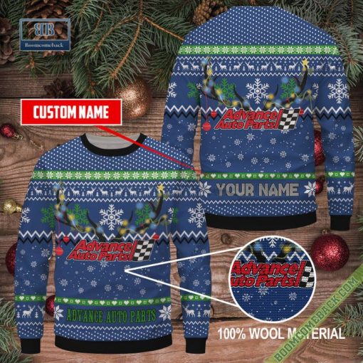 Personalized Advance Auto Parts Christmas Ugly Sweater