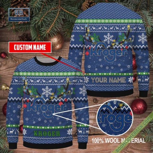 Personalized Kroger Christmas Ugly Sweater