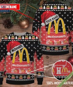 Personalized McDonald’s Ho Ho Ho Ugly Christmas Sweater