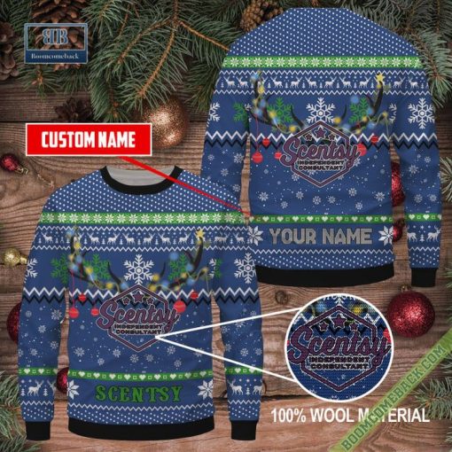 Personalized Scentsy Company Christmas Ugly Sweater