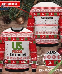 Personalized US Foods Ugly Christmas Sweater