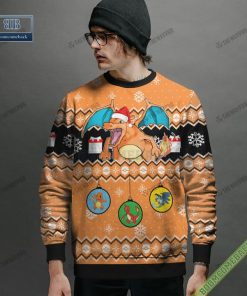Pokemon Charizard Evolution Ugly Christmas Sweater