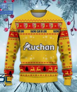 racing club de lens santa hat ugly christmas sweater 3 QV45Y