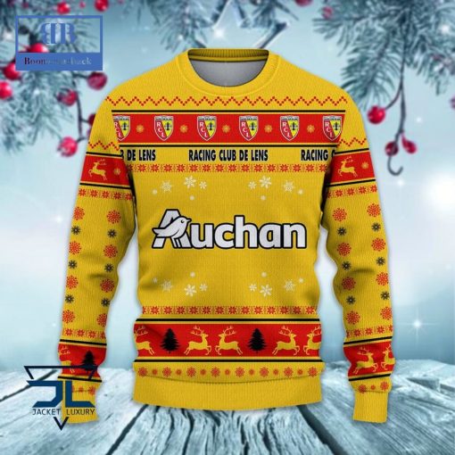 Racing Club de Lens Santa Hat Ugly Christmas Sweater