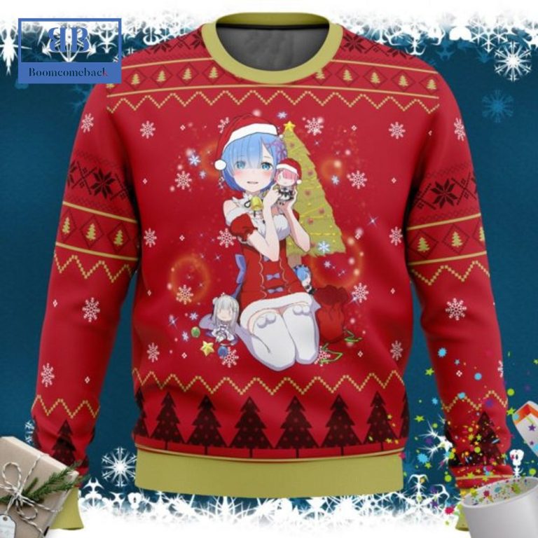 Re Zero Rem Ugly Christmas Sweater