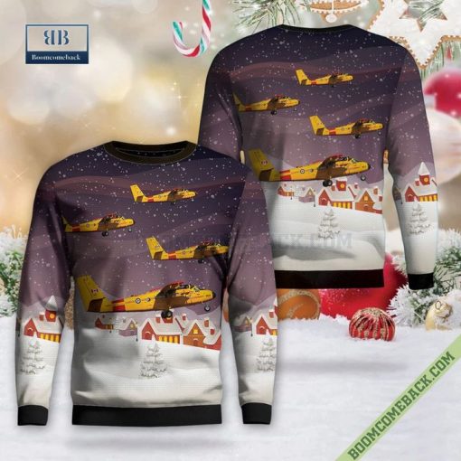 Royal Canadian Air Force De Havilland Canada CC-138 Twin Otter Ugly Christmas Sweater