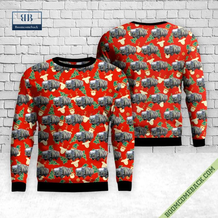 Royal Netherlands Army Daf Truck Ugly Christmas Sweater