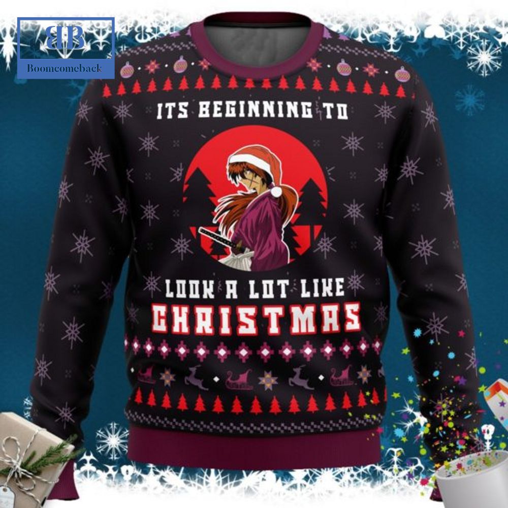Rurouni Kenshin It's Beginning To Look A Lot Like Christmas Ugly Christmas Sweater