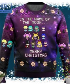 Sailor Moon In the Name Of the Moon Merry Christmas Ugly Christmas Sweater