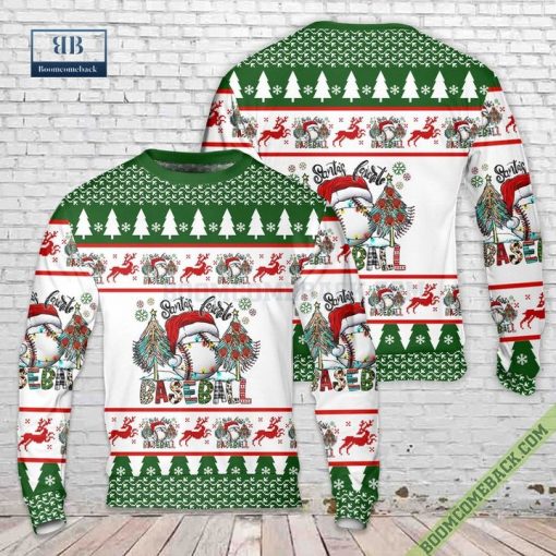 Santa’s Favorite Baseball Ugly Christmas Sweater