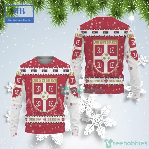 Serbia National Football Team World Cup 2022 Qatar Ugly Christmas Sweater
