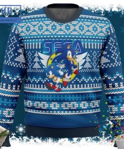 Sonic The Hedgehog Sega Ugly Christmas Sweater