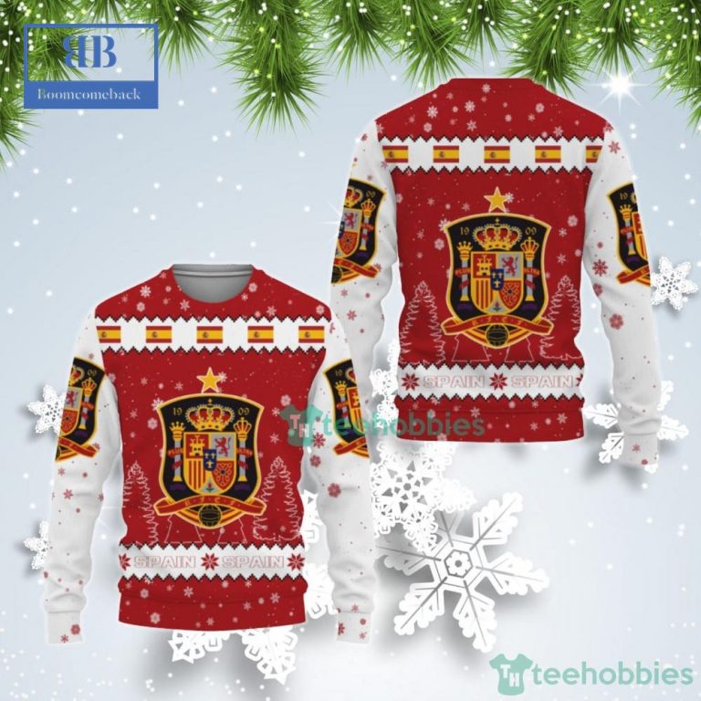 Spain National Football Team World Cup 2022 Qatar Style 2 Ugly Christmas Sweater