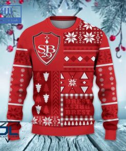 stade brestois 29 ugly christmas sweater 3 z2Lac