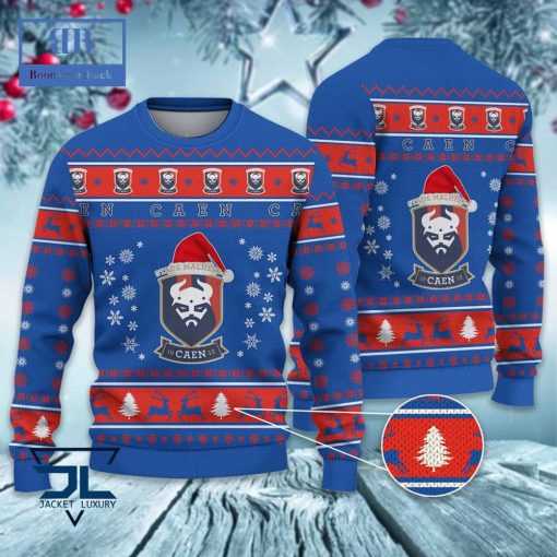 Stade Malherbe Caen Santa Hat Ugly Christmas Sweater