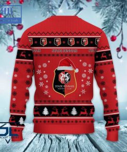 stade rennais fc santa hat ugly christmas sweater 5 KcdsG