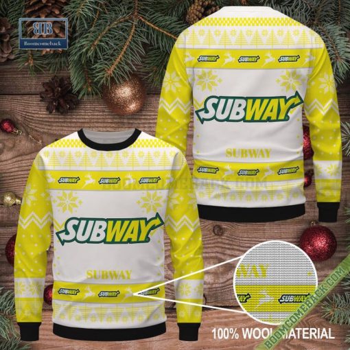 Subway Christmas Pattern Sweater Jumper