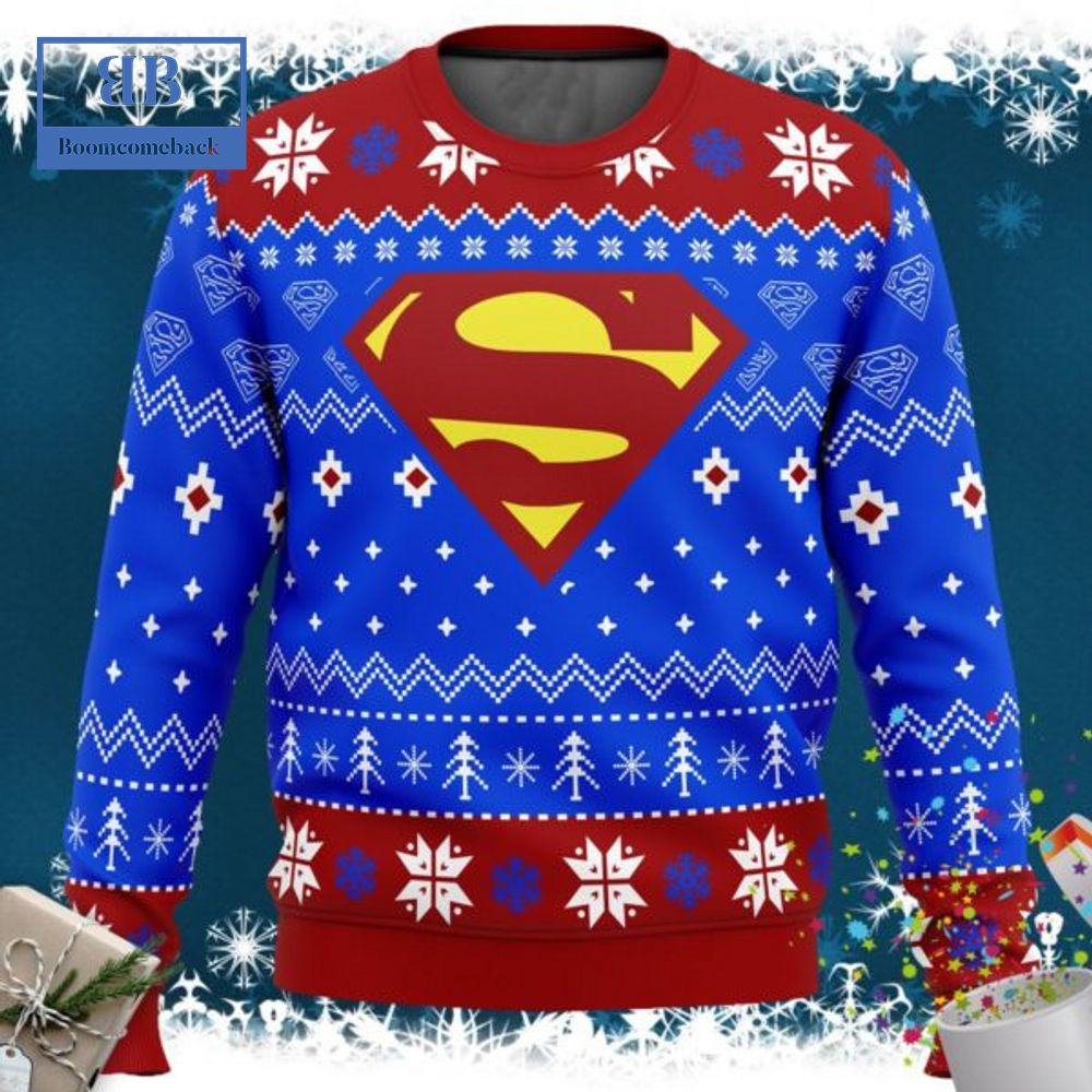 Superman Symbol Ugly Christmas Sweater