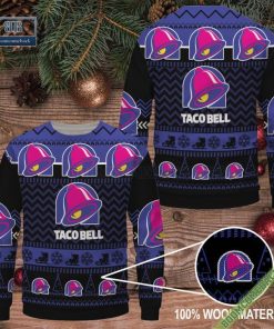 Taco Bell Logo Pattern Ugly Christmas Sweater