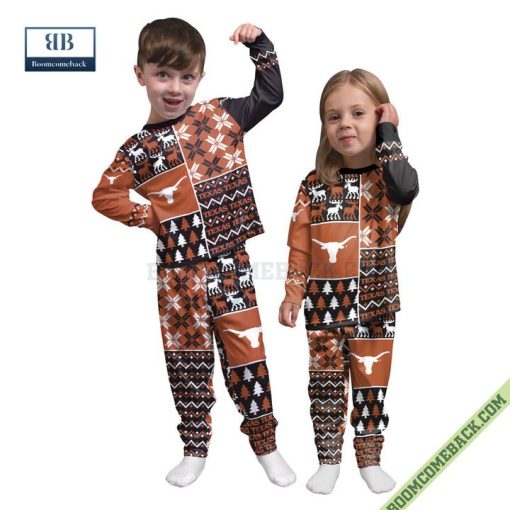 Texas Longhorns NCAA Team Family Pajamas Set