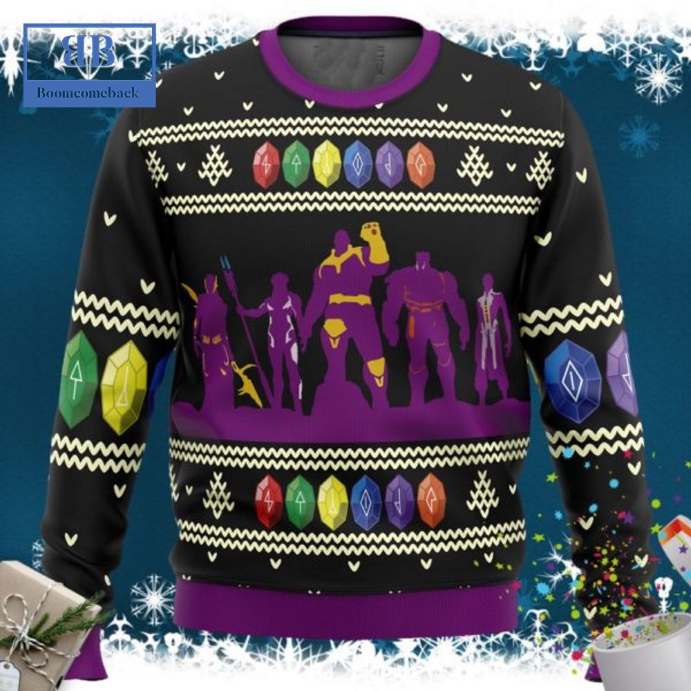 Thanos Six Infinity Stones Ugly Christmas Sweater
