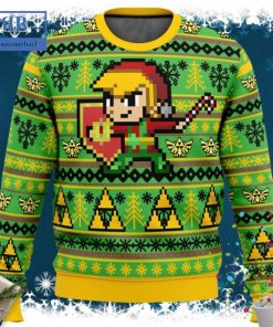The Legend Of Zelda Link Holiday 8 Bit Ugly Christmas Sweater