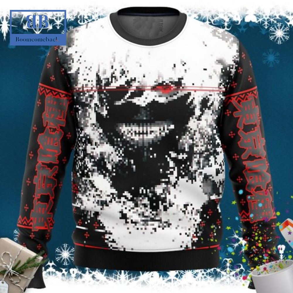 Tokyo Ghoul Ken Kaneki Splatter Ugly Christmas Sweater