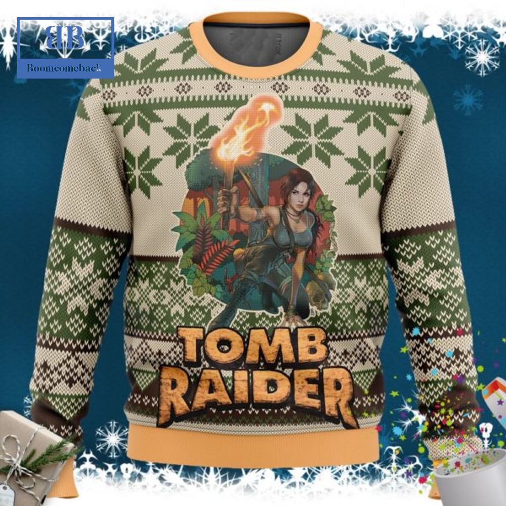 Tomb Raider Ugly Christmas Sweater